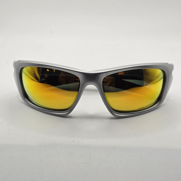 Oakley VALVE Silver Polarized Sunglasses with Yellow Lenses - Picture 6 of 7
